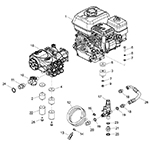 Engine, Gearbox & Pump Assembly